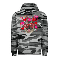 Slate Camo valentine's day  pug Premium Hoodie - RanaPortraitStore