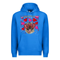 True Royal valentine's day  pug Premium Hoodie - RanaPortraitStore