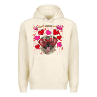 Tofu valentine's day  pug Premium Hoodie - RanaPortraitStore