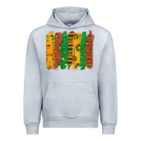 Heather Grey black history brushstroke Urban Hoodie - texasbilliewilder