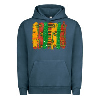 Pigment Midnight Navy black history brushstroke Urban Hoodie - texasbilliewilder