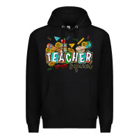 Black western teacher squad Premium Hoodie - texasbilliewilder