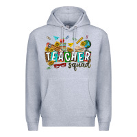 Heather Grey western teacher squad Premium Hoodie - texasbilliewilder