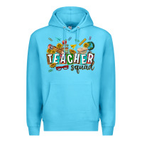 Ocean Blue western teacher squad Premium Hoodie - texasbilliewilder