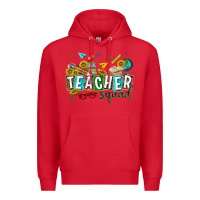 Red western teacher squad Premium Hoodie - texasbilliewilder
