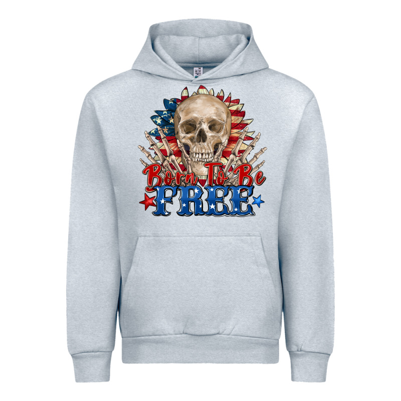 Born To Be Free Skeleton Urban Hoodie by Zillion Design Studio | Teevron