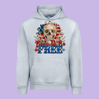 Born To Be Free Skeleton Urban Hoodie Designed By Zillion Design Studio