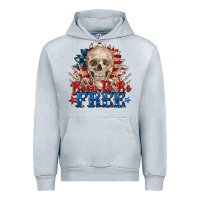 Heather Grey born to be free skeleton Urban Hoodie - Zillion Design Studio