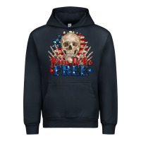 Navy born to be free skeleton Urban Hoodie - Zillion Design Studio
