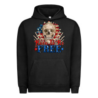 Pigment Black born to be free skeleton Urban Hoodie - Zillion Design Studio
