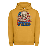 Pigment Peanut Butter born to be free skeleton Urban Hoodie - Zillion Design Studio