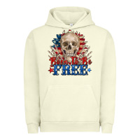 Pigment Pistachio born to be free skeleton Urban Hoodie - Zillion Design Studio