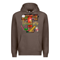 Coffee western teacher Premium Hoodie - texasbilliewilder