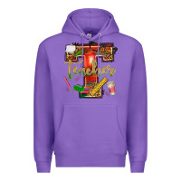 Purple western teacher Premium Hoodie - texasbilliewilder