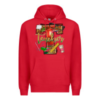 Red western teacher Premium Hoodie - texasbilliewilder
