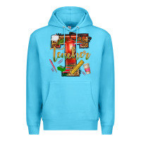 Ocean Blue western teacher Premium Hoodie - texasbilliewilder