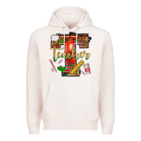 Pale Pink western teacher Premium Hoodie - texasbilliewilder