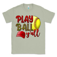 Matcha Play Ball Y'all Softball Classic Tee - BundleAndBundleShop