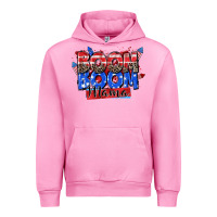 Fuchsia Pink boom boom mama Urban Hoodie - Zillion Design Studio