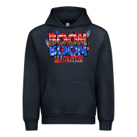 Navy boom boom mama Urban Hoodie - Zillion Design Studio