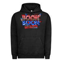 Pigment Black boom boom mama Urban Hoodie - Zillion Design Studio