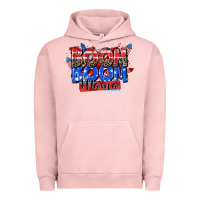 Pigment Salmon boom boom mama Urban Hoodie - Zillion Design Studio