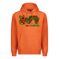 Carrot peace love juneteenth Premium Hoodie - Zillion Design Studio