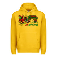 Lemon peace love juneteenth Premium Hoodie - Zillion Design Studio