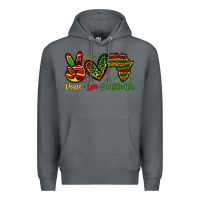 Rock peace love juneteenth Premium Hoodie - Zillion Design Studio