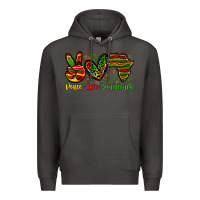 Smoke peace love juneteenth Premium Hoodie - Zillion Design Studio