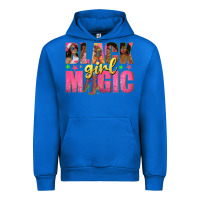 Cobalt black girl magic with afro black women Urban Hoodie - texasbilliewilder
