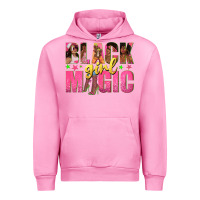 Fuchsia Pink black girl magic with afro black women Urban Hoodie - texasbilliewilder