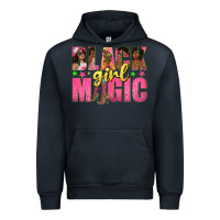 Navy black girl magic with afro black women Urban Hoodie - texasbilliewilder