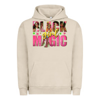 Pigment French Oak black girl magic with afro black women Urban Hoodie - texasbilliewilder