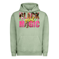 Pigment Oil Green black girl magic with afro black women Urban Hoodie - texasbilliewilder