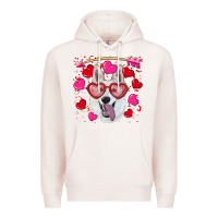 Pale Pink valentine's day  white shepherd Premium Hoodie - RanaPortraitStore