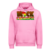 Fuchsia Pink black excellence juneteenth Urban Hoodie - texasbilliewilder