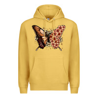 Antique Gold melanin  butterfly Premium Hoodie - Zillion Design Studio