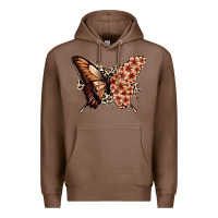 Chestnut melanin  butterfly Premium Hoodie - Zillion Design Studio