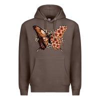 Coffee melanin  butterfly Premium Hoodie - Zillion Design Studio