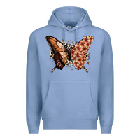 Colony Blue melanin  butterfly Premium Hoodie - Zillion Design Studio