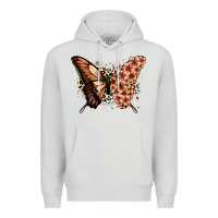 Dove Grey melanin  butterfly Premium Hoodie - Zillion Design Studio