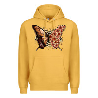 Mustard melanin  butterfly Premium Hoodie - Zillion Design Studio