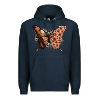 Navy melanin  butterfly Premium Hoodie - Zillion Design Studio