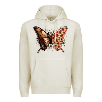 Oatmeal Heather melanin  butterfly Premium Hoodie - Zillion Design Studio