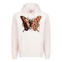 Pale Pink melanin  butterfly Premium Hoodie - Zillion Design Studio