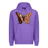Purple melanin  butterfly Premium Hoodie - Zillion Design Studio