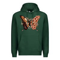 Sports Green melanin  butterfly Premium Hoodie - Zillion Design Studio