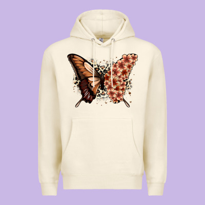 Melanin  Butterfly Premium Hoodie Designed By Zillion Design Studio