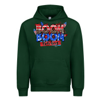 Foreset Green boom boom baby Urban Hoodie - Zillion Design Studio